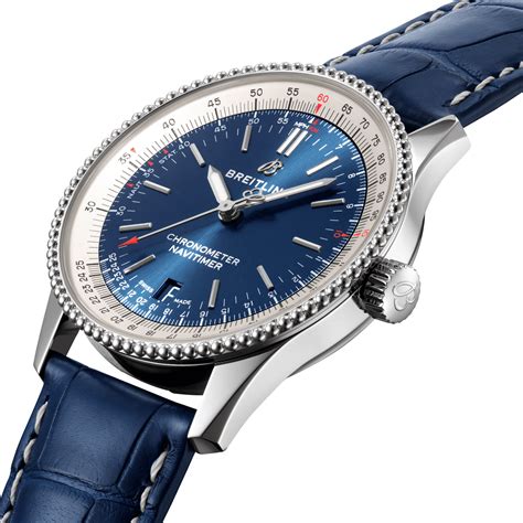 breitling navitimer 38mm blue|how to use Breitling Navitimer.